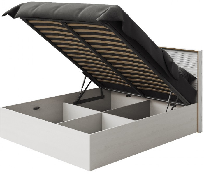 Кровать 180х200 "Монтиз" с подъемным основанием - Персидский жемчуг/Шаде песочный