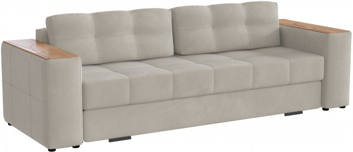 Диван раскладной Нави, бежевый/мдф дуб канадский