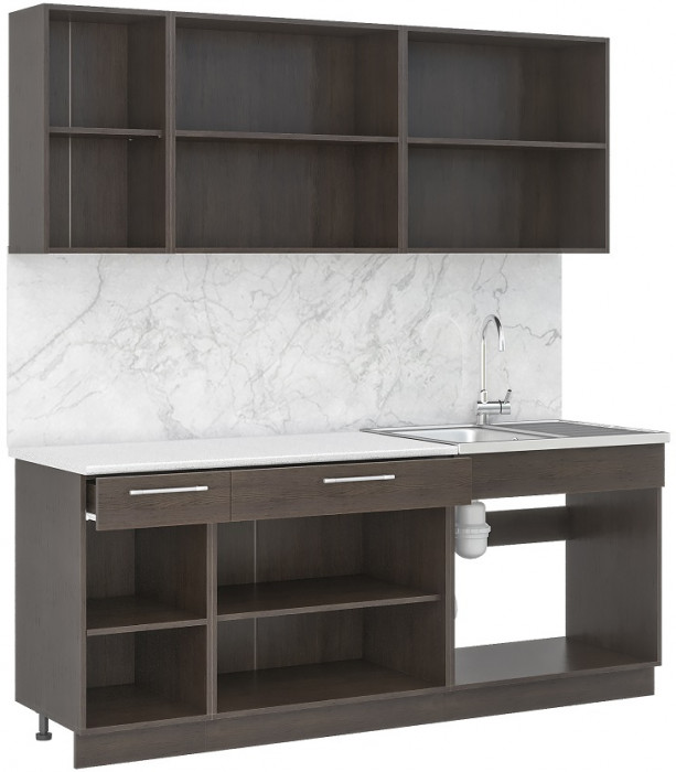 Кухонный гарнитур Маша 2.0 м, дуб сонома