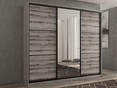 Шкаф-купе Кааппи 2 Эвок Окаменелый 230х60х230 см