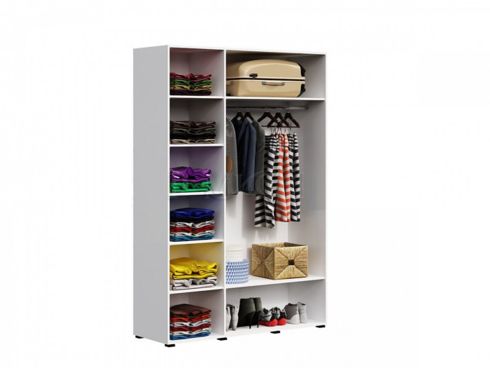 Нэнси New МДФ Шкаф 3-дверный (Белый, Белый глянец)