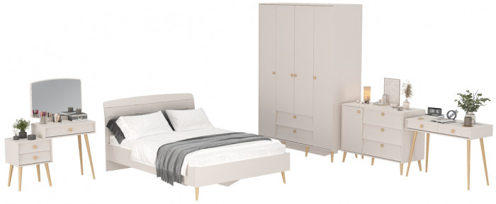 Афина Спальня 16-1400, кашемир серый