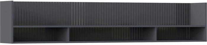 Модульная гостиная Оливия, композиция 1 (Графит, Графит глянец)