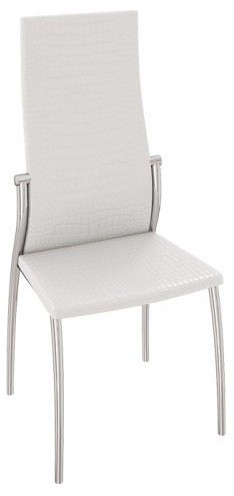 Комфорт-М Стул СМ-СРП-048 Гранд (Каркас Хром, Бежевый  Аллигатор к/з 218 (белый перламутр))