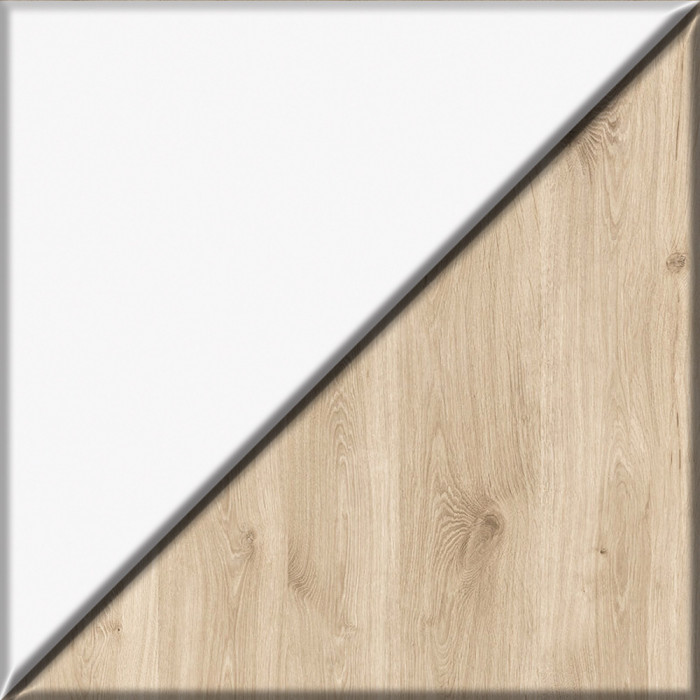 Эйп 13.14 Стеллаж + 13.14 Стеллаж + 13.14 Стеллаж + 13.14 Стеллаж, цвет белый/дуб белый, ШхГхВ 212х41,5х183,8 см., универсальная сборка