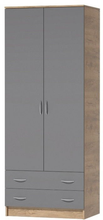 Кэт-7 Шкаф 2 створчатый (Крафт золотой / Миндаль)