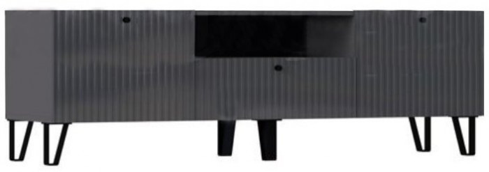 Оливия Тумба ТВ (малая) (Белый глянец, Белый)