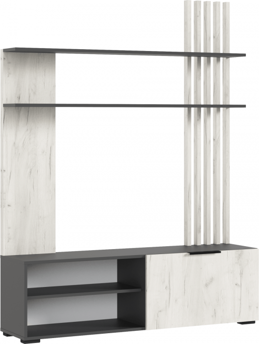 Роджина Гостиная (Крафт белый, Графит)