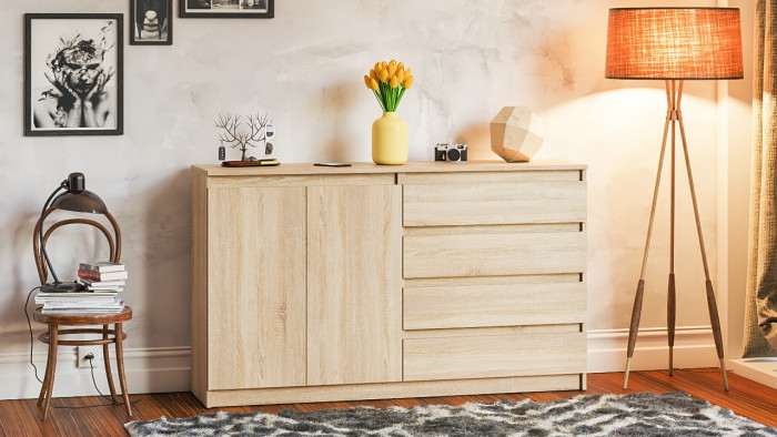 Мори Комод МК1600.1, дуб сонома