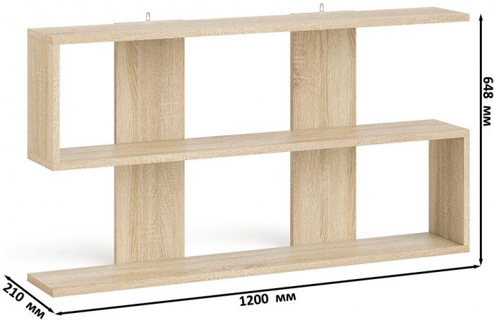 Мори компьютерный стол МС-2 + Тумба МА900.1 + Полка 1200, дуб сонома/белый