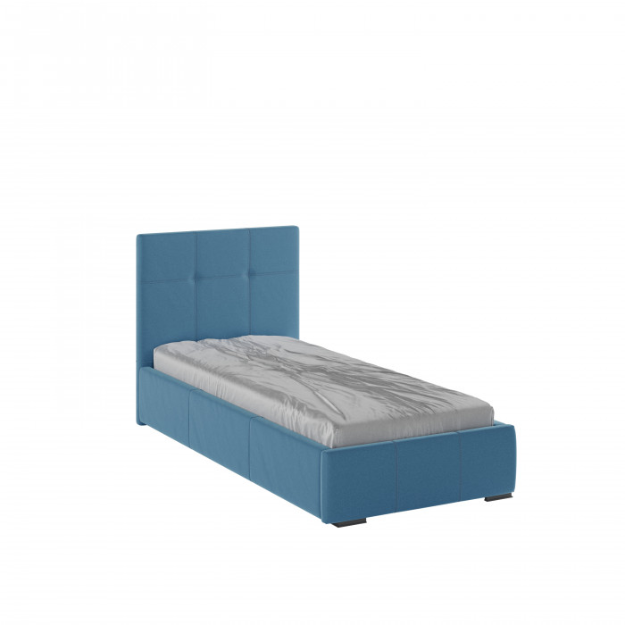 Рио Кровать интерьерная 900 светло-голубой квадрат, ортопед