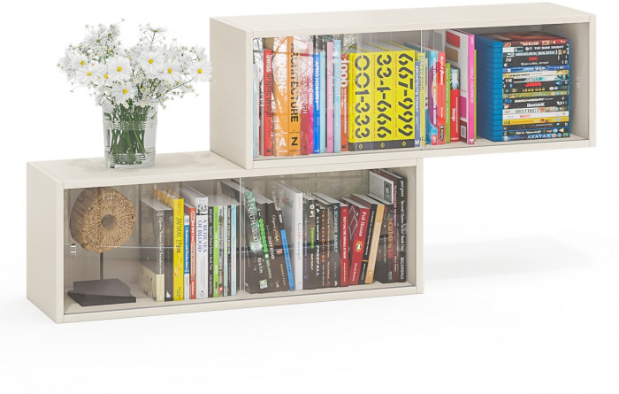 Две полки книжных С-МД-КН01, дуб