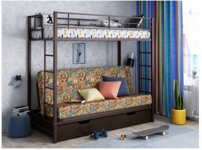 Двухъярусная кровать Мадлен ЯЯ (Коричневый)