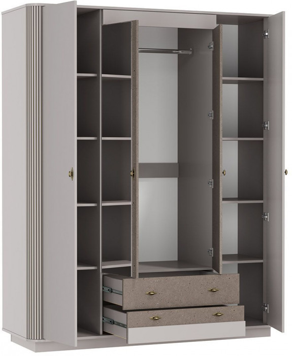 Шкаф для одежды Фантазия 34.01 Кашемир / Кашемир патина