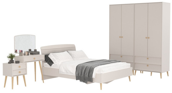 Афина Спальня 17-1400, кашемир серый