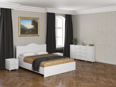 Спальня Италия-5 белое дерево