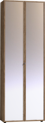 Шкаф для одежды с зеркалами Nature 92, дуб табачный