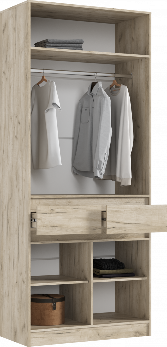 Модульная прихожая Роджина, Крафт серый/Кашемир
