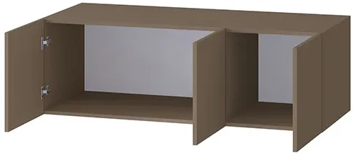 Шкаф Бастион 1200 с антресолью, Молочный шоколад