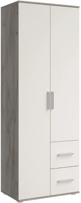 Шкаф 2-х створчатый Фиеста NEW, Крафт серый/Кашемир