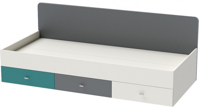 Модульная детская Клео набор 4 (Графит/Миндаль/Океан)