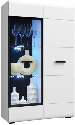 Гостиная Нэнси NEW МДФ Вариант №1 (Белый глянец, Венге)