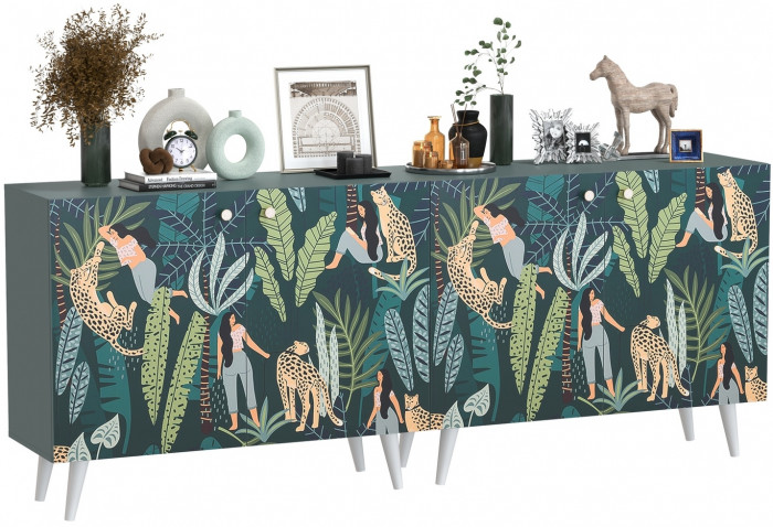 Либера Комод-тумба 16.230.01 + Либера Комод-тумба 16.230.01, пасифай/белый