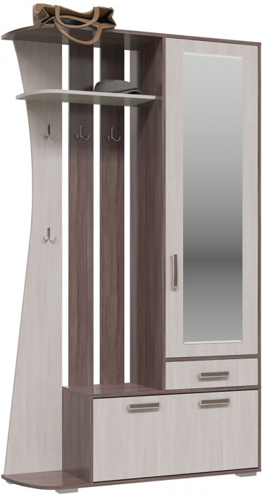 Прихожая 2-3424бод.тем/св Мокко, бодега тёмный/бодега светлый