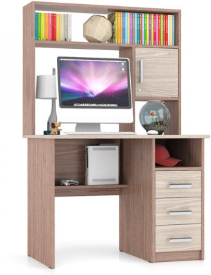 компьютерный стол С-МД-СК9, ясень шимо светлый/ясень шимо тёмный