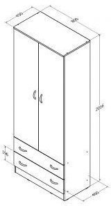 Модульная детская Соня (Соня 1 + Соня 2 + Соня 3), Дуб молочный / Голубой