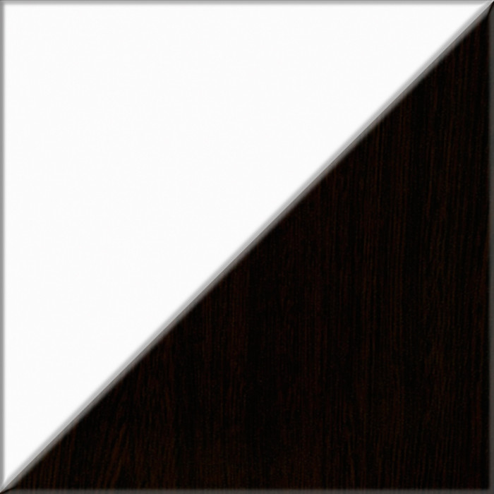 Прихожая П-6-500 Шкаф + Пенал, цвет венге/фасады МДФ белое дерево фрезеровка прованс, ШхГхВ 90х50х210 см., универсальная сборка