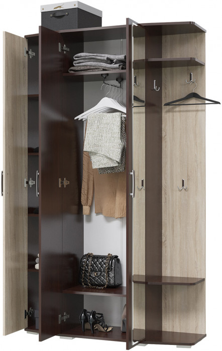 Прихожая 2-3428вн/дубсон Паола, венге/дуб сонома