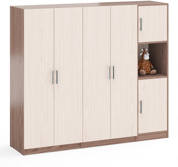Шкаф С-МД-СК9Ш+Пенал С-МД-СК9П+Шкаф С-МД-СК9Ш, ясень шимо светлый/ясень шимо тёмный