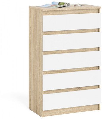 Мори Комод МК700.5, дуб сонома/белый