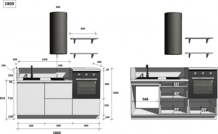 КГ 1800 ПВХ, Ежевика Арника РМ в.3