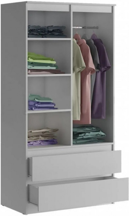 Модульная детская Челси, композиция 2 (Белый глянец, Дуб Сонома)