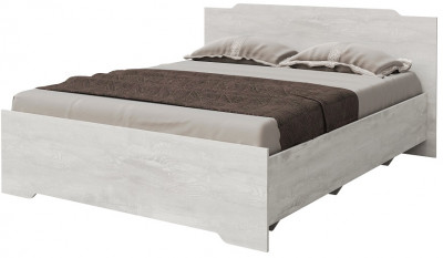 Кровать двуспальная 160х200 с щитовым основанием "Атланта" - Бетон пайн светлый