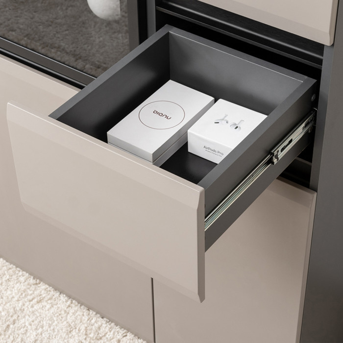 Сидней Комплектация № 106, корпус: антрацит/фасады: МДФ веллюто капучино