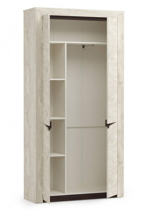 33.18 Лючия шкаф для одежды бетон/венге