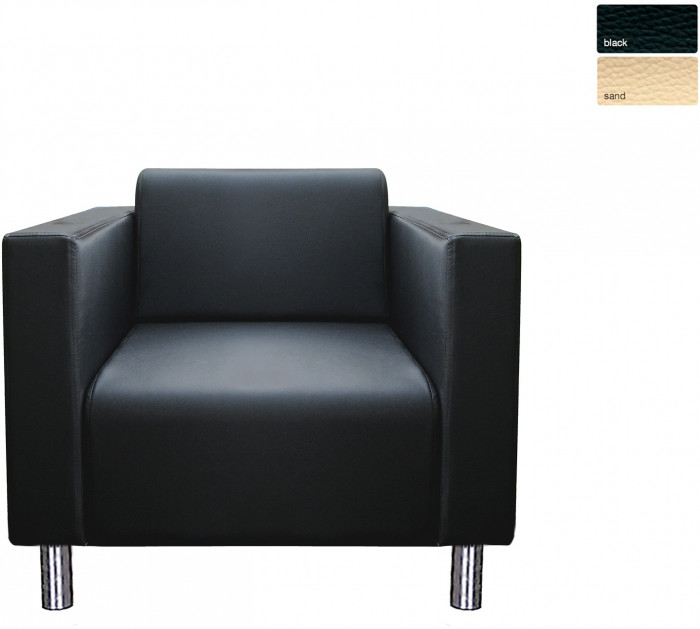 Кресло Аккорд, экокожа, цвет черный