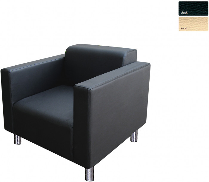 Кресло Аккорд, экокожа, цвет черный