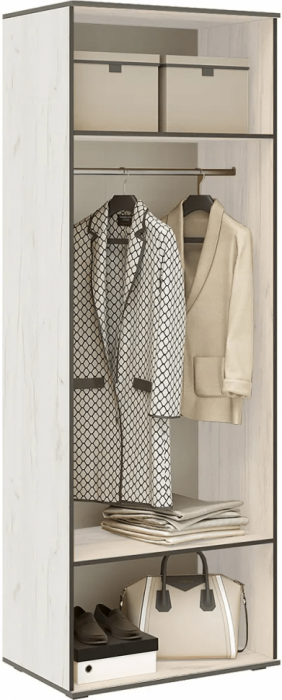 Норд Прихожая, композиция №2, Дуб крафт белый/Дуб крафт белый