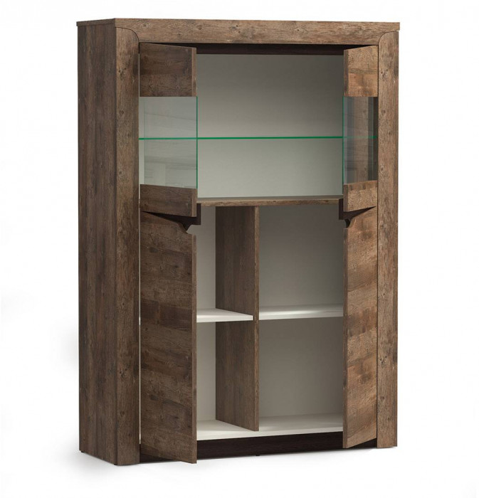 33.15 Лючия шкаф комбинированный кейптаун/венге