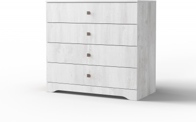 Комод 4 ящика "Атланта" - Бетон пайн светлый