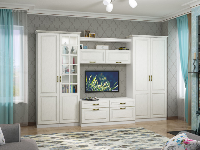 Ливерпуль Комплект карнизов 1000, ясень ваниль