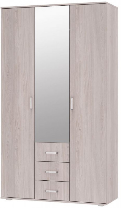 "Белла" шкаф 3-х створчатый (1200х2120х470) венге/ясень белый