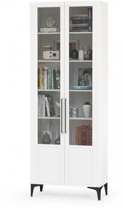 Валенсия Гостиная № 069, ЛДСП белый шагрень/МДФ белый шагрень