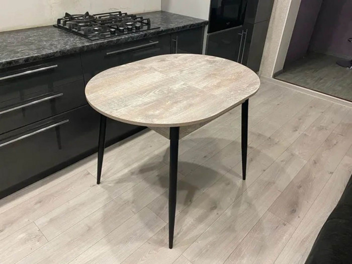 Обеденная группа Стиль-1 / Стул Х 4 шт. / Бетон темный/черный / бид 10