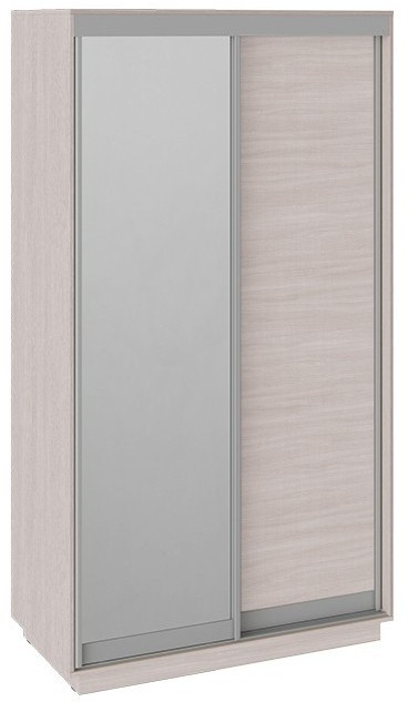 Румер СШК 1.140.70-11.13 Шкаф-купе 2-х дверный (1400x600x2200) (Дуб Сонома, Белый снег/Зеркало)