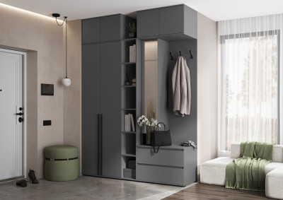 Норд Прихожая, композиция №2, Графит/Графит